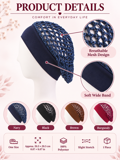 ✨ Beauty Deal – Soft Hair Bonnets 💤 Gentle Nighttime Coverage for Hair Care & Shower Use 🛁