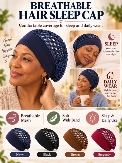 ✨ Beauty Deal – Soft Hair Bonnets 💤 Gentle Nighttime Coverage for Hair Care & Shower Use 🛁