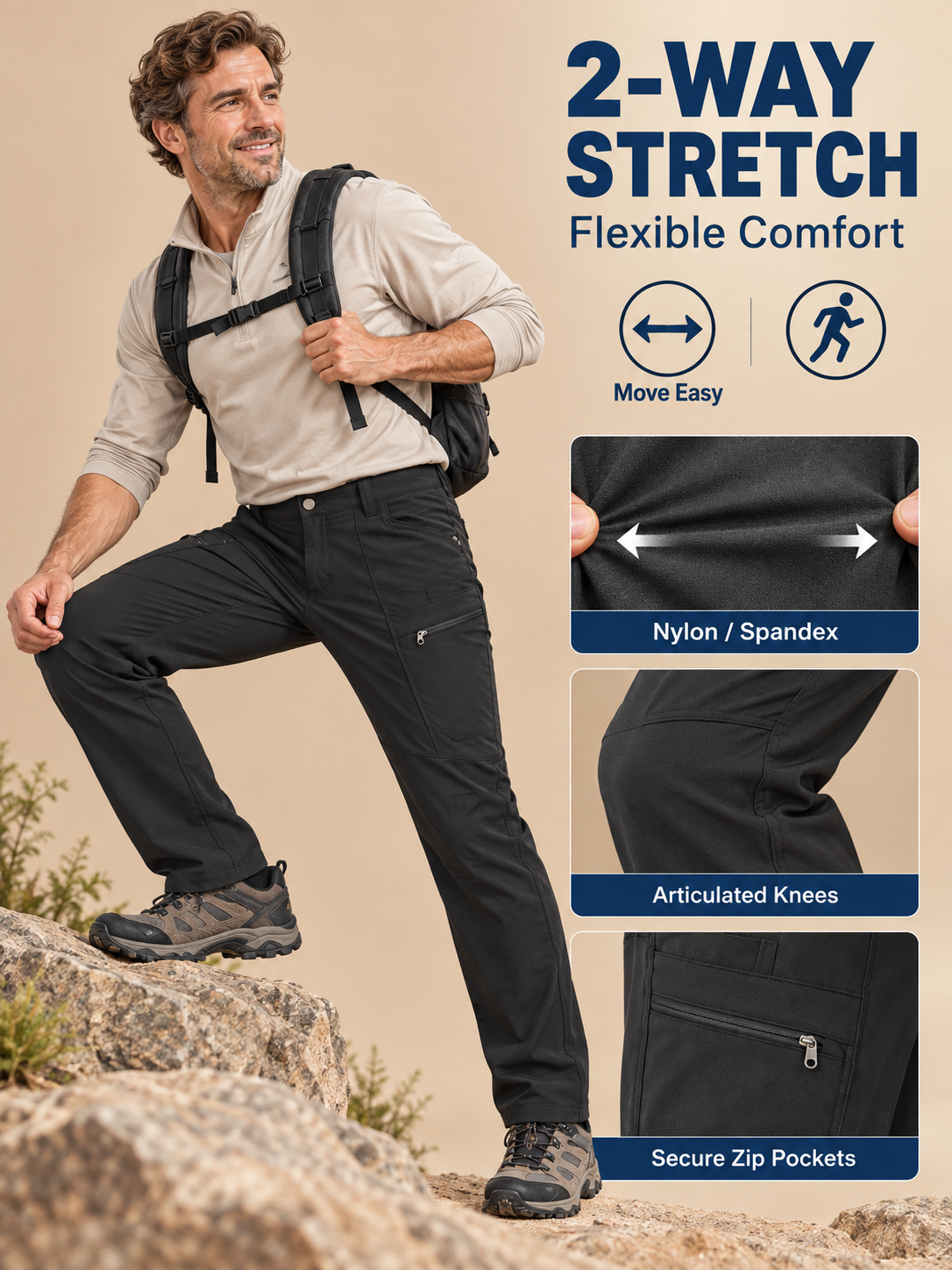 🔥 Outdoor Gear Deal – 🌲Men’s Performance Trekking Pants 🏔️