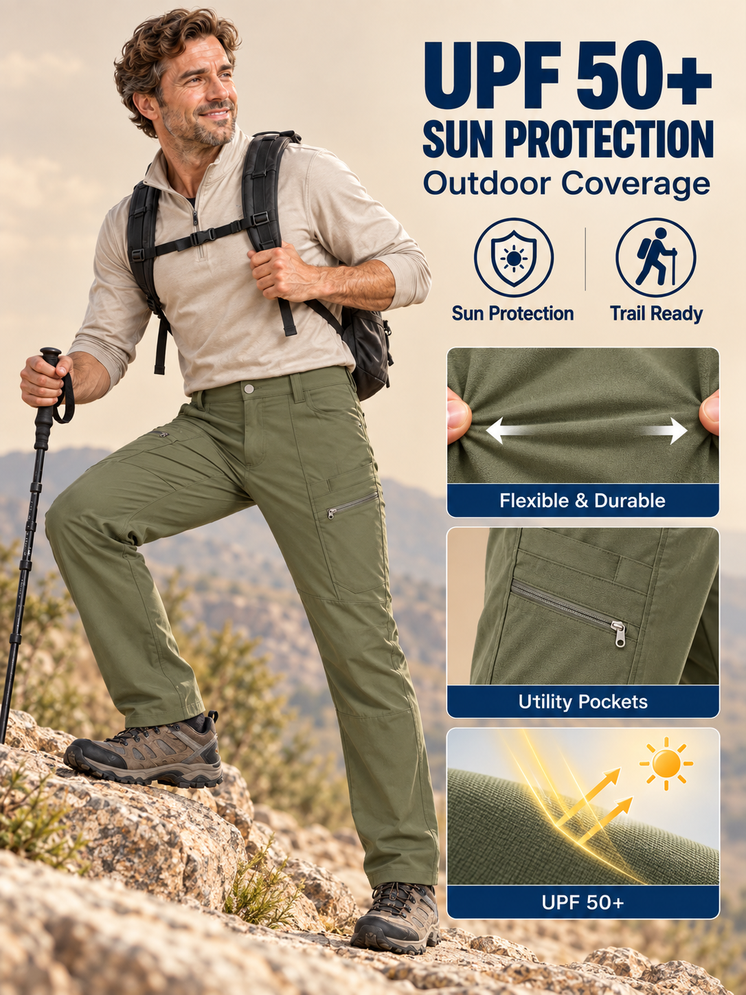 🔥 Outdoor Gear Deal – 🌲Men’s Performance Trekking Pants 🏔️