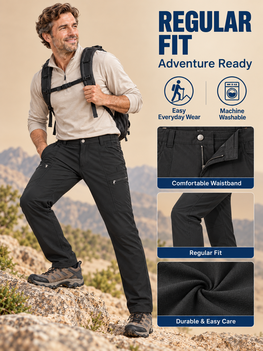 🔥 Outdoor Gear Deal – 🌲Men’s Performance Trekking Pants 🏔️
