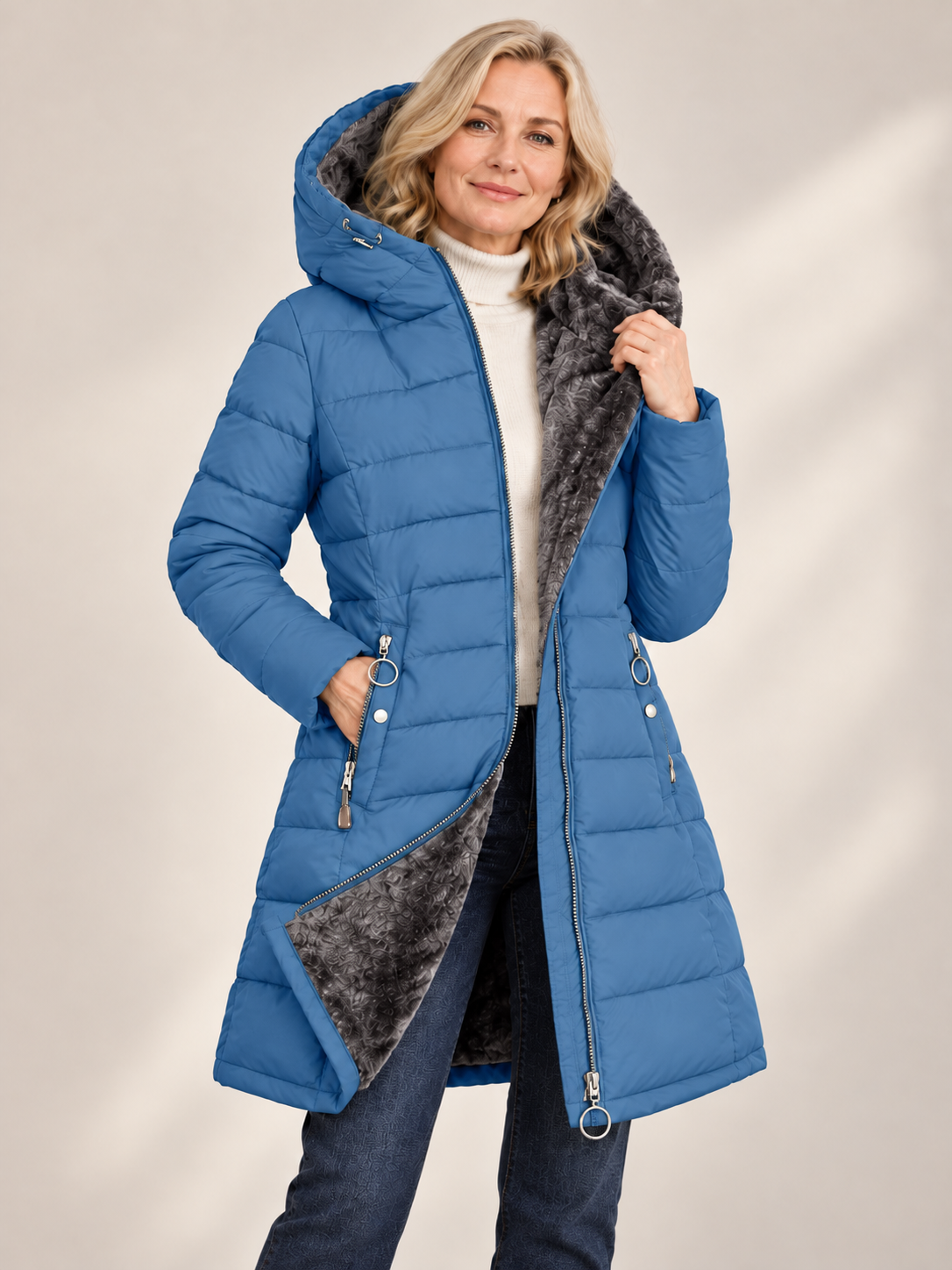 ❄️ Winter Deal – Women’s Hooded Down Coat 🧥 Warm, Windproof & Water-Resistant Outerwear for Commuting and Outdoor Adventures 🏔️