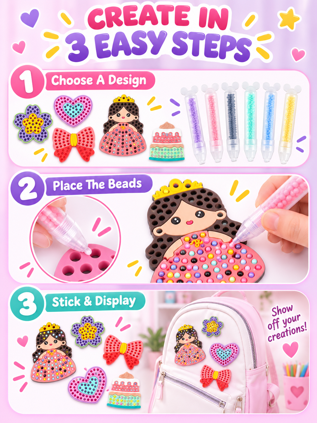 ✨ Creative Fun Deal – Kids Gem Art Pen 🎨 Easy DIY Craft Tool for Bead Painting & Parent-Child Play 💎