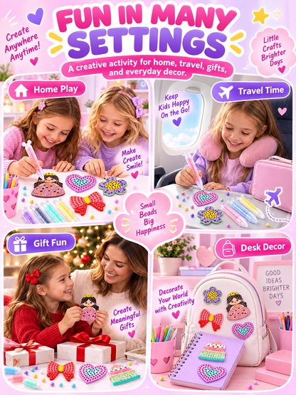 ✨ Creative Fun Deal – Kids Gem Art Pen 🎨 Easy DIY Craft Tool for Bead Painting & Parent-Child Play 💎
