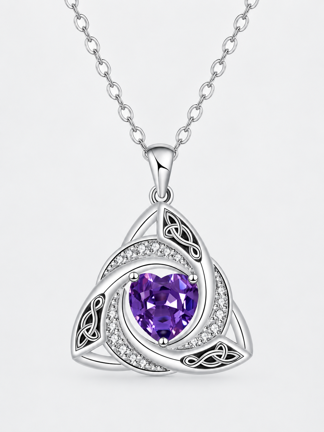 ✨ Jewelry Deal – Women’s Celtic Knot Birthstone Necklace 💎 Elegant Pendant Symbolizing Love, Faith & Unity 💕