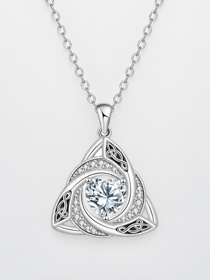 ✨ Jewelry Deal – Women’s Celtic Knot Birthstone Necklace 💎 Elegant Pendant Symbolizing Love, Faith & Unity 💕