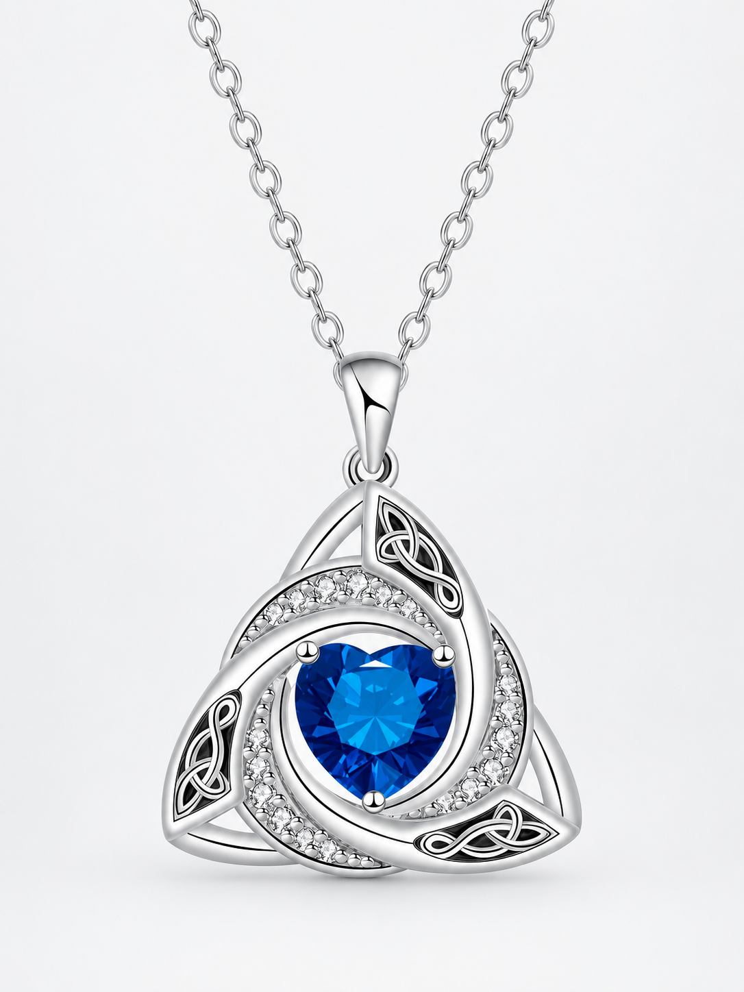 ✨ Jewelry Deal – Women’s Celtic Knot Birthstone Necklace 💎 Elegant Pendant Symbolizing Love, Faith & Unity 💕