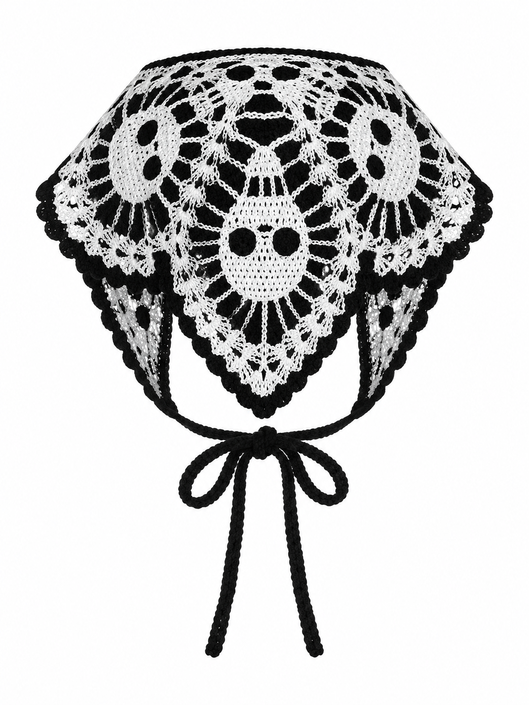 🎃 Halloween Style Deal – Boho Ghost Print Head Scarf 👻 Cute Seasonal Hair Accessory for Festive Looks 🦇