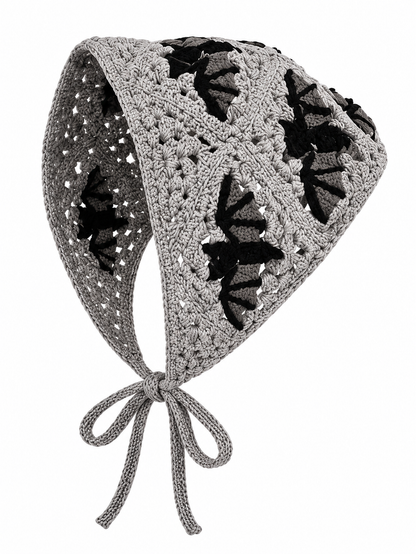 🎃 Halloween Style Deal – Boho Ghost Print Head Scarf 👻 Cute Seasonal Hair Accessory for Festive Looks 🦇