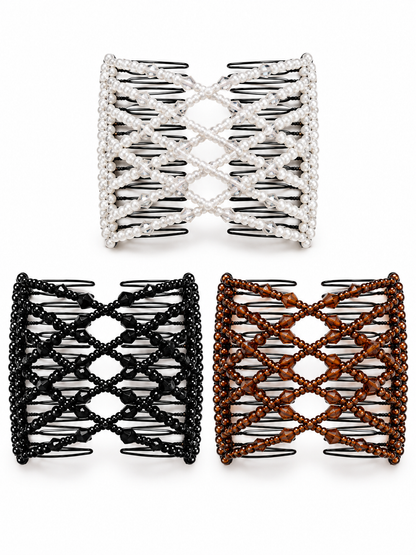 ✨ Hair Accessory Deal – Vintage Pearl Hair Clips 💎 Stretchy Crystal Comb Pins for Elegant Everyday Styling 👱‍♀️