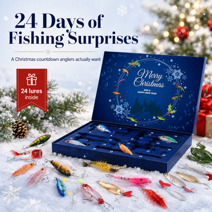 🎣 Christmas Countdown | 24-Day Fishing Lures Advent Calendar