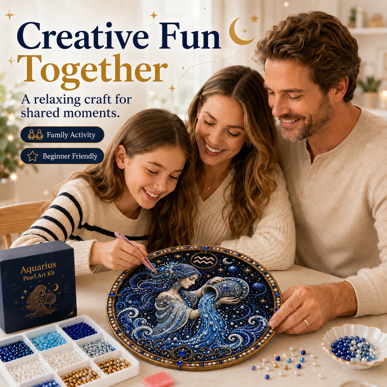 🔥 Only a few sets left!💎 12 Zodiac Signs Pearl Art Kit