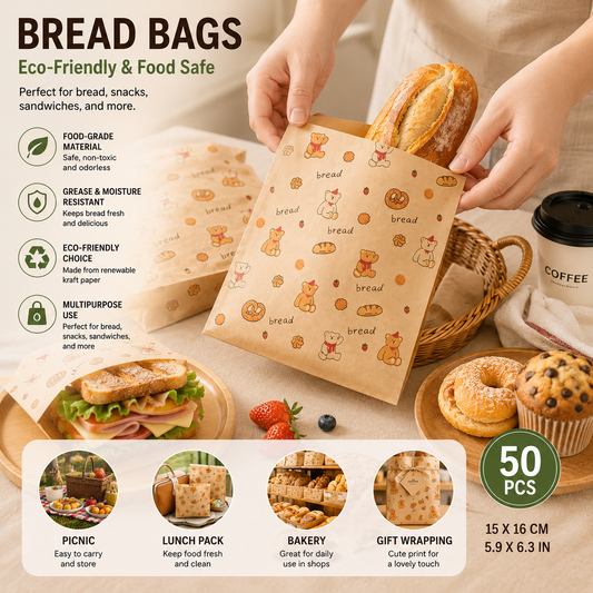 🔥 Lunchbox Favorite | Recyclable Paper Sandwich Bags