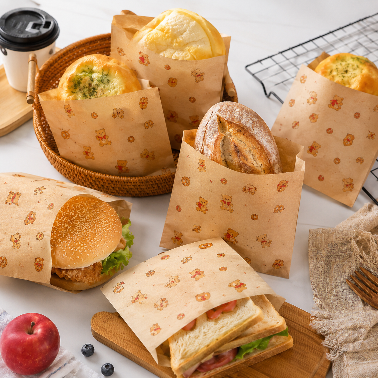 🔥 Lunchbox Favorite | Recyclable Paper Sandwich Bags