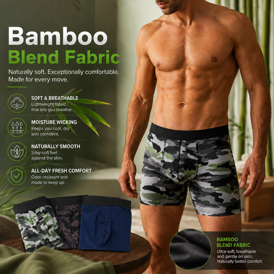 🔥Hot Sale | Men's Bamboo Boxer Briefs