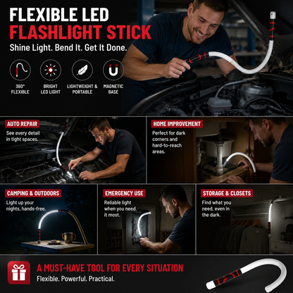 💡 Flexible LED Flashlight Stick