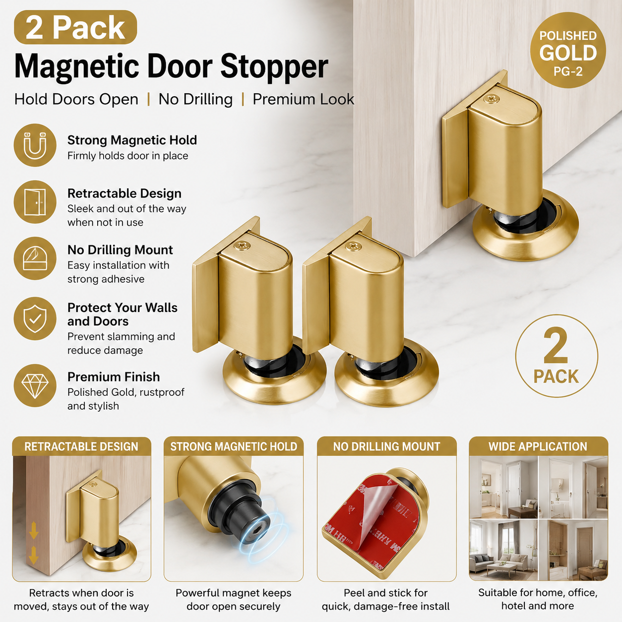 ⚡️Flash Sale｜Magnetic Door Stopper[2PCS]