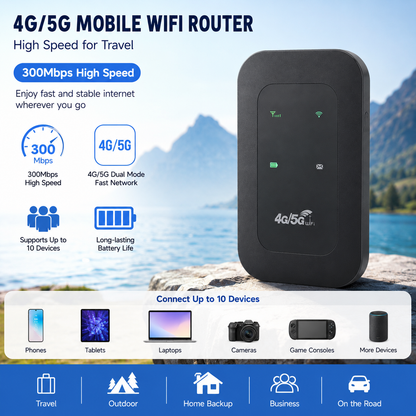 🔥Power on and use, free for life📶 All-Network Pocket WiFi – Ready in Seconds No Setup! No Hassle! Just Connect!