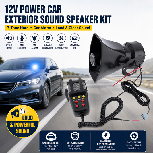⚡️Flash Sale｜12V Power Car Exterior Sound Speaker Kit