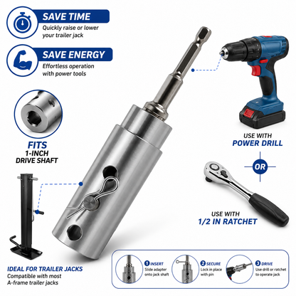 ⚡️Turbo Edition🔥1K+ Sold Today｜Trailer Jack Adapter