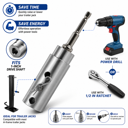⚡️Turbo Edition🔥1K+ Sold Today｜Trailer Jack Adapter