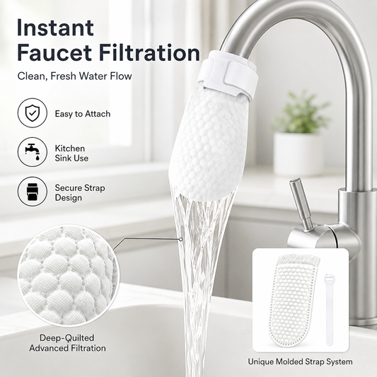 🔥 Hot Selling Faucet Filter Bag, Faucet Water Filter Bag, Faucet Filter Cotton Bag for Kitchen Sink
