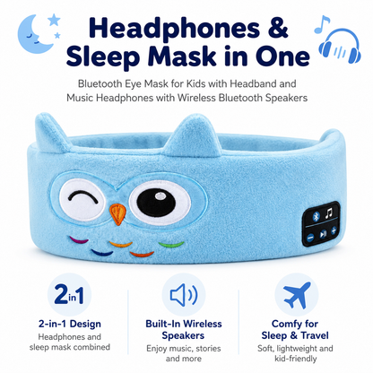 ⚡️Flash Sale｜Bluetooth Eye Mask for Kids with Headband and Music Headphones