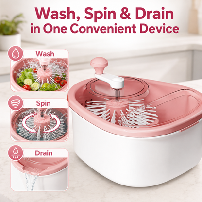 ✨ Best Seller | 720° Fruit & Vegetable Cleaning Spinner