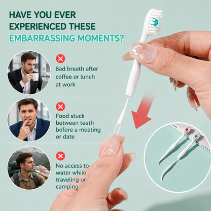 🔥 Fresh Breath Anywhere | 20PCS Disposable Mini Toothbrushes