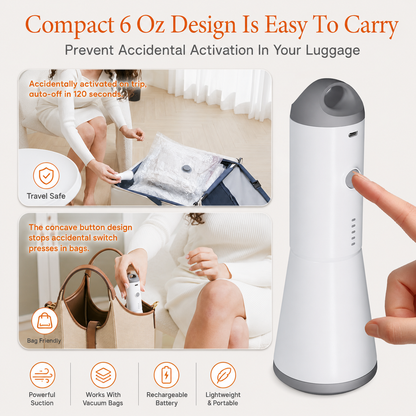 ✈️ Pack More, Travel Smarter | Cordless Vacuum Bag Set