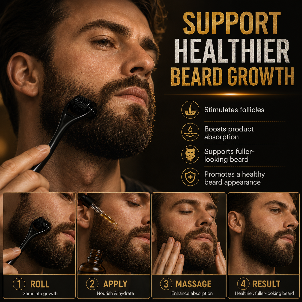 🎁 The Ultimate Beard Growth & Grooming Kit
