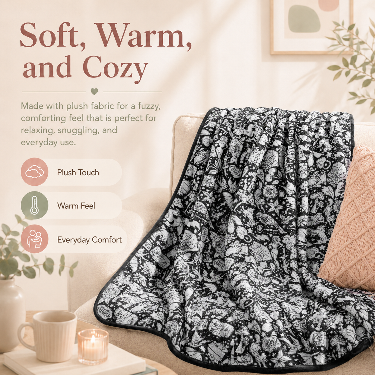 🎨DIY Washable Drawing Blanket, 24 Colors Markers for Adults