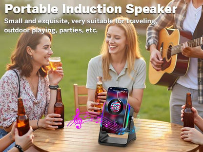 [DealsForYouDays]🎵5-in-1 Induction Bluetooth Speaker Phone Stand