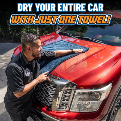 Lint-free, highly absorbent, thickened car wash towel