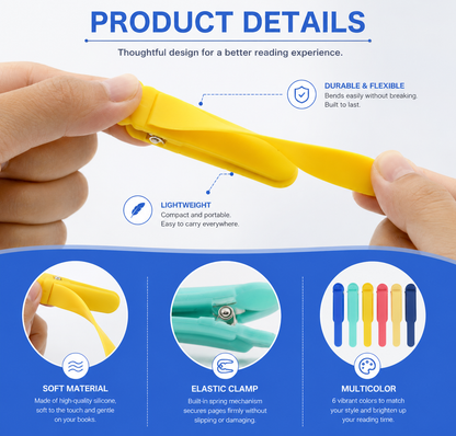 📚  Automatic Silicone Bookmarks