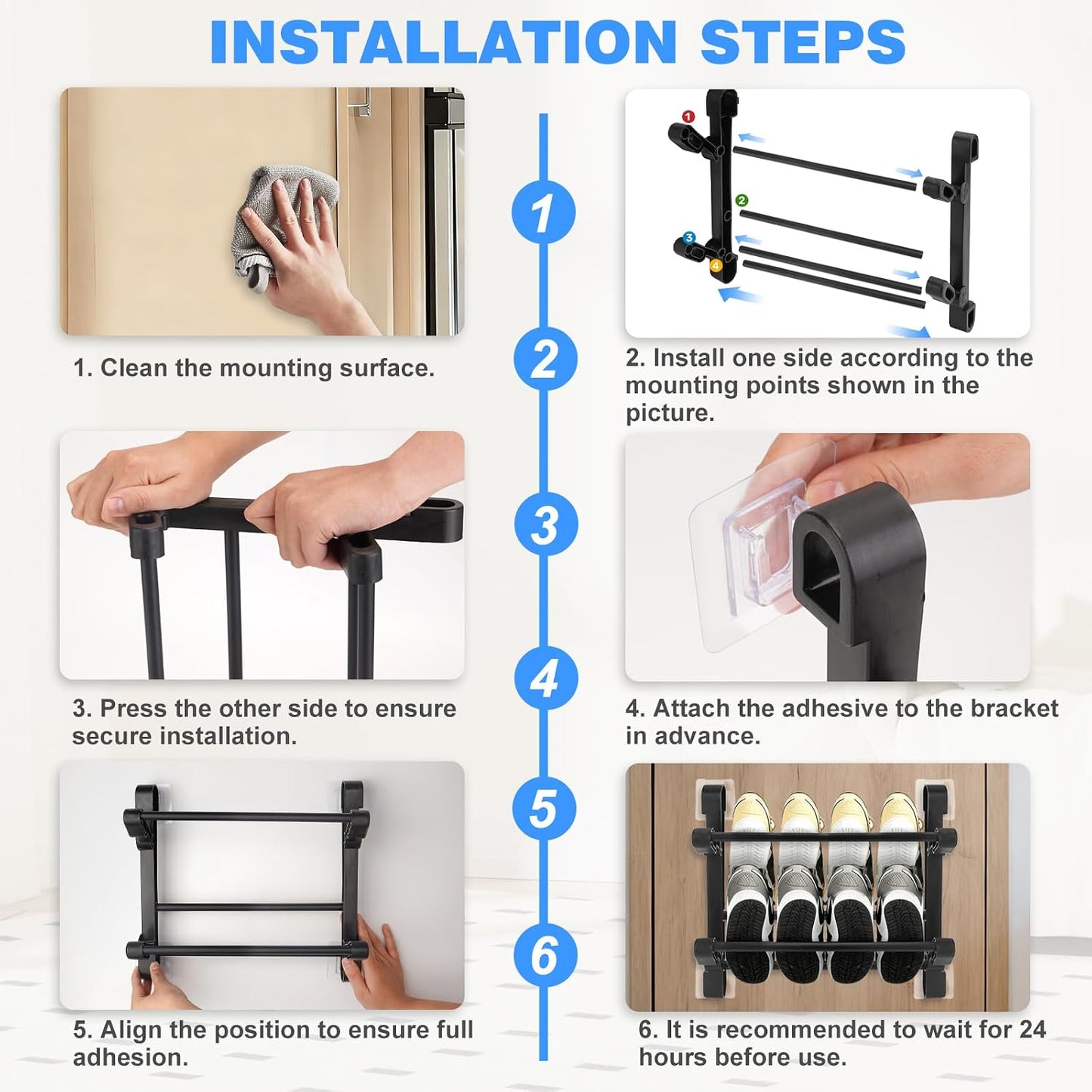 ⚡️Hot Sale｜1K+ Sold Today｜Foldable Drill-Free Shoe Rack