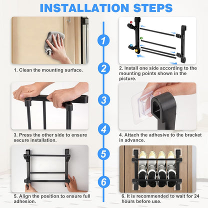 ⚡️Hot Sale｜1K+ Sold Today｜Foldable Drill-Free Shoe Rack