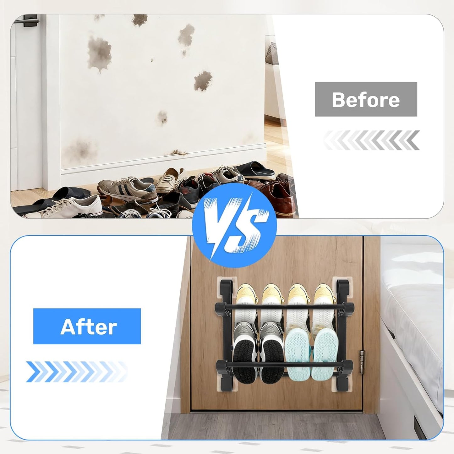⚡️Hot Sale｜1K+ Sold Today｜Foldable Drill-Free Shoe Rack