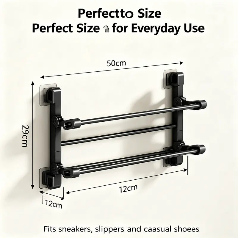 ⚡️Hot Sale｜1K+ Sold Today｜Foldable Drill-Free Shoe Rack