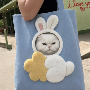 🐾 Cozy Carry Pet Tote with Peek-Out Head Opening