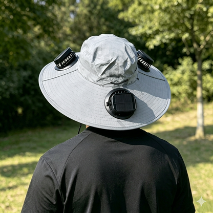 Solar/USB Powered Fan Safari Hat