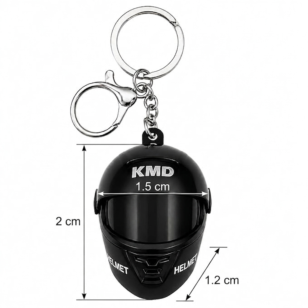 🏍️ Motorcycle Helmet LED Keychain with Light – Limited Time Sale