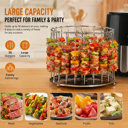 🔥Bestseller｜Air Fryer Grill Skewer Rack