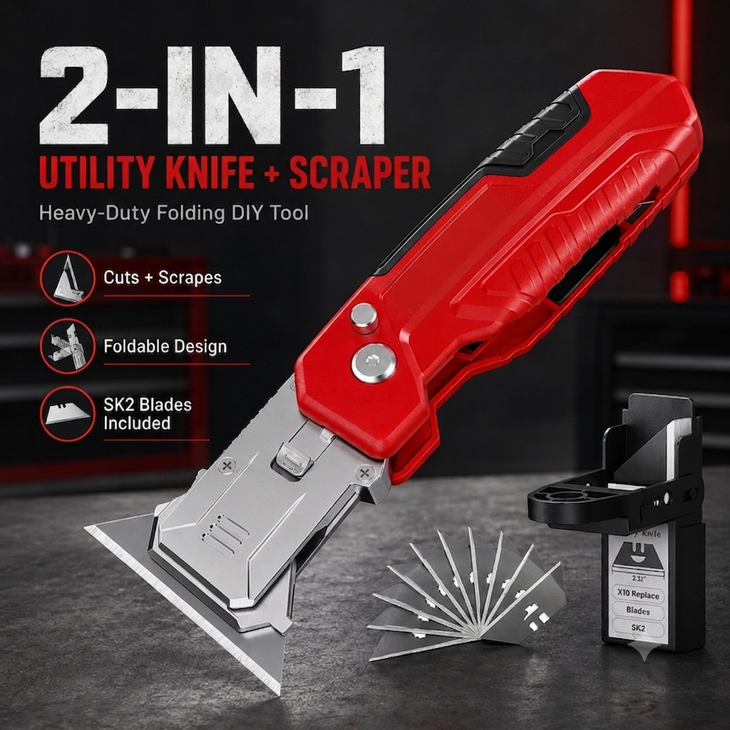 💥New Launch | 2-in-1 Utility Knife Scraper