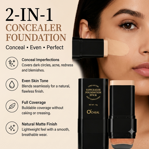 🔥Bestseller | 2-in-1 Concealer Foundation Stick