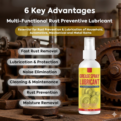 🔥 Stop Rust & Squeaks Fast | Multi-Function Rust Removal Spray 180ML