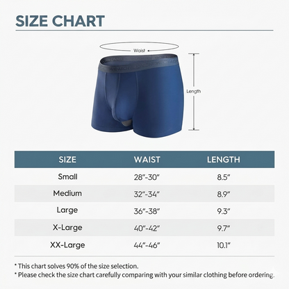 🔥[Father's Day Gift] ❄️SUMMER ESSENTIAL🔥 Men's Dual-Pouch Ice Silk Trunks(4PCS)