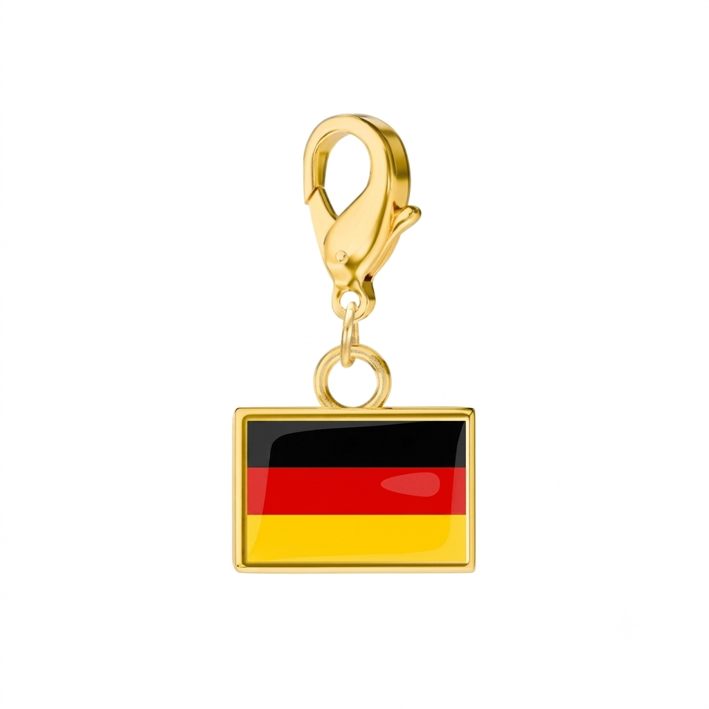 🔥Stainless Steel Country Flag Bracelet Pendant Hand Chain Charm Travel Keyring Ornament