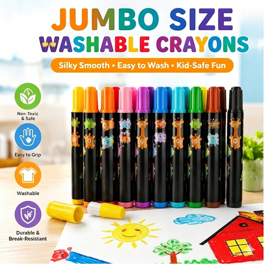 🎨🖍️ Magic Silky Washable Crayons Set™