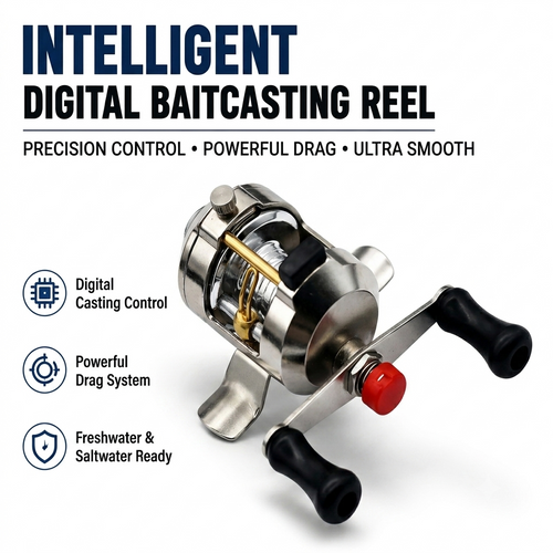 Round casting reel|all-aluminum alloy machined fishing reel